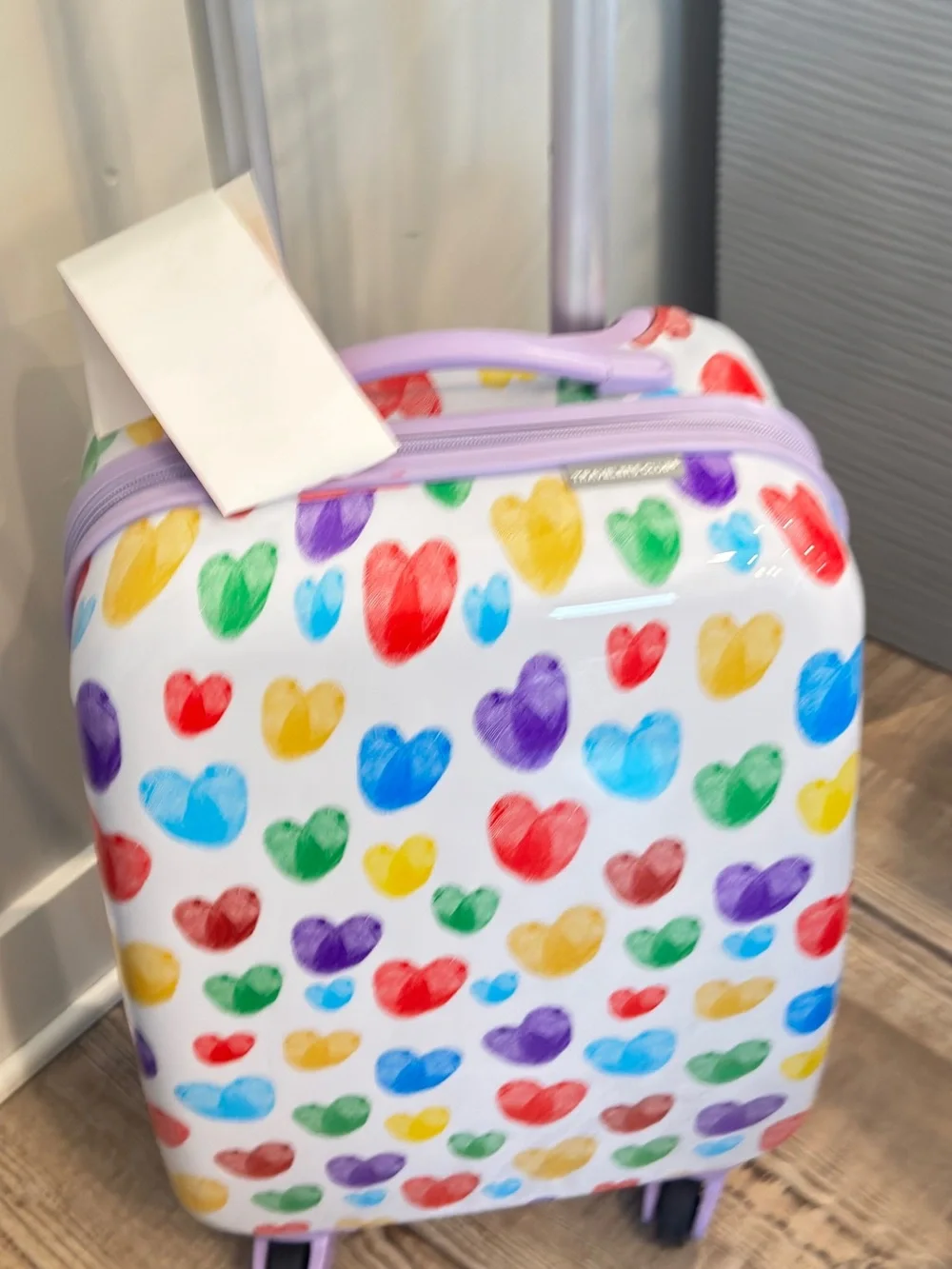 Travelers Club kids 5 piece luggage set Multicolor Heart Travel Set Lavender